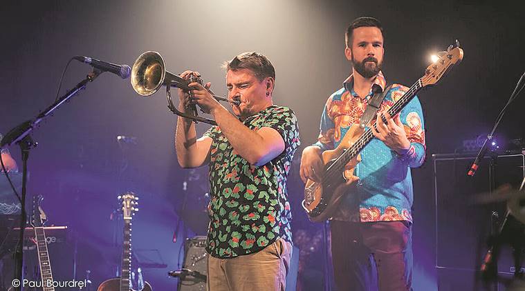 French music band, French music band at Goa Jazz, drummer wendlavim, bassist Etienne Kermarc, Indian Express