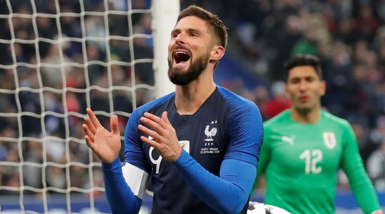 Olivier Giroud penalty gives France win over Uruguay ...