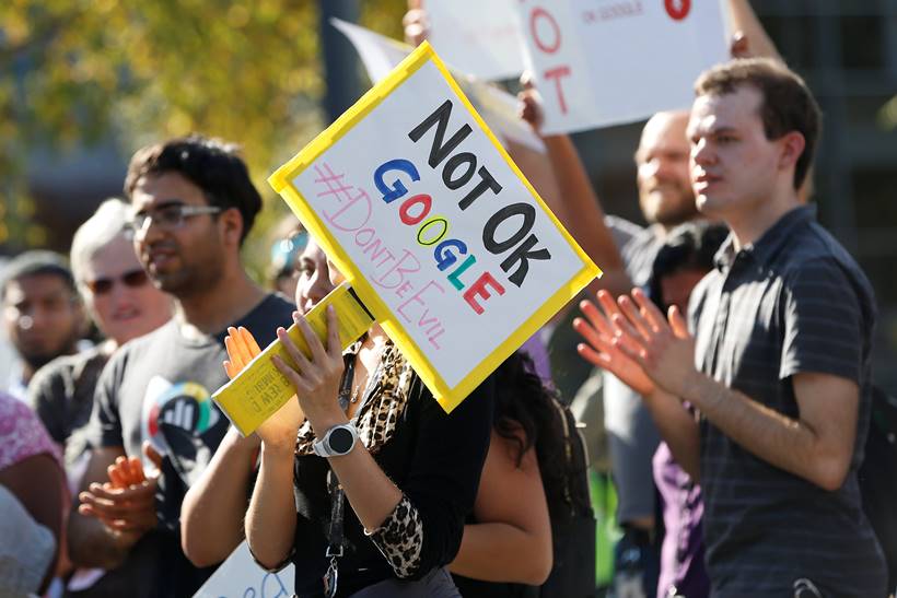 Google employees stage global walkout over handling of sexual harassment scandals