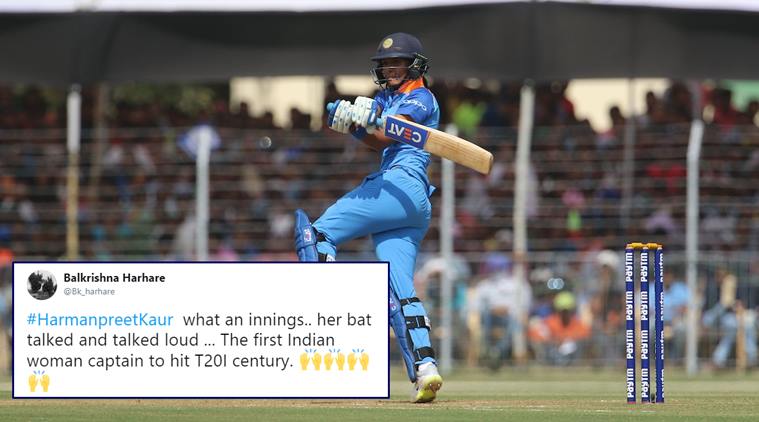 harmanpreet kaur, ICC Women's World T20I,, India Women's Squad, ind vs nz, harmanpreet century, haranpreet t20 century, cricket news, viral news, sports news, indian express