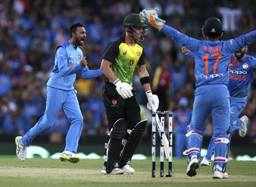 India vs Australia 3rd T20I: Virat Kohli, Krunal Pandya orchestrate India's SCG victory
