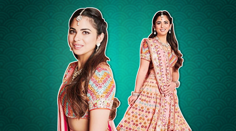 isha ambani wedding lehenga