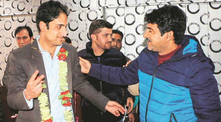 Srinagar, Junaid Azim Mattu, Junaid Mattu Srinagar mayor, Srinagar new mayor, J&K civic polls, People Conference, Sajjad Lone, indian express