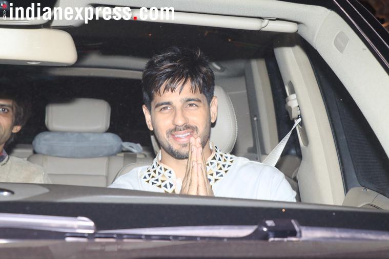 Sidharth Malhotra at karan johar party 