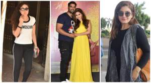 Celeb spotting: Kareena Kapoor, Urmila Matondkar, Raveena Tandon and others