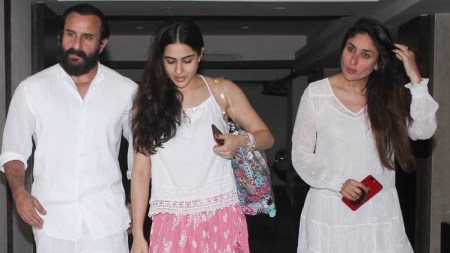 Saif Ali Khan, Sara Ali Khan and Kareena Kapoor Khan