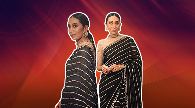 Karishma Kapoor Ka Hd Video Sex Photo - Karisma Kapoor looks regal in this black Sabyasachi sari | Lifestyle  News,The Indian Express
