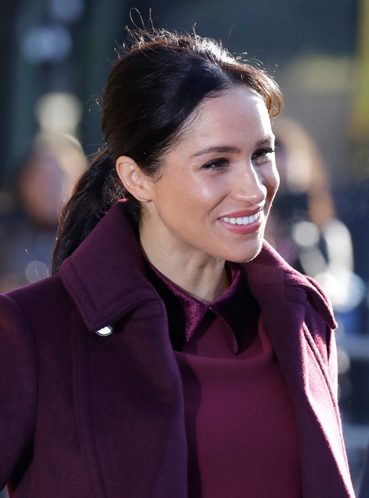 meghan markle, prince harry, meghan markle recent photos, meghan markle prince harry latest photos, meghan markle pregnancy, hubb community kitchen, meghan markle hubb community kitchen, celeb fashion, the royals, the royals fashion, meghan markle fashion, indian express, indian express news
