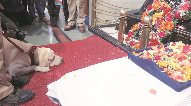 Chhatrapati Shivaji Maharaj Terminus, CMST memorial plaque, Government Railway Police officer Shashank Shinde, Mumbai terror attack, Mumbai attack anniversary, Indian Express 