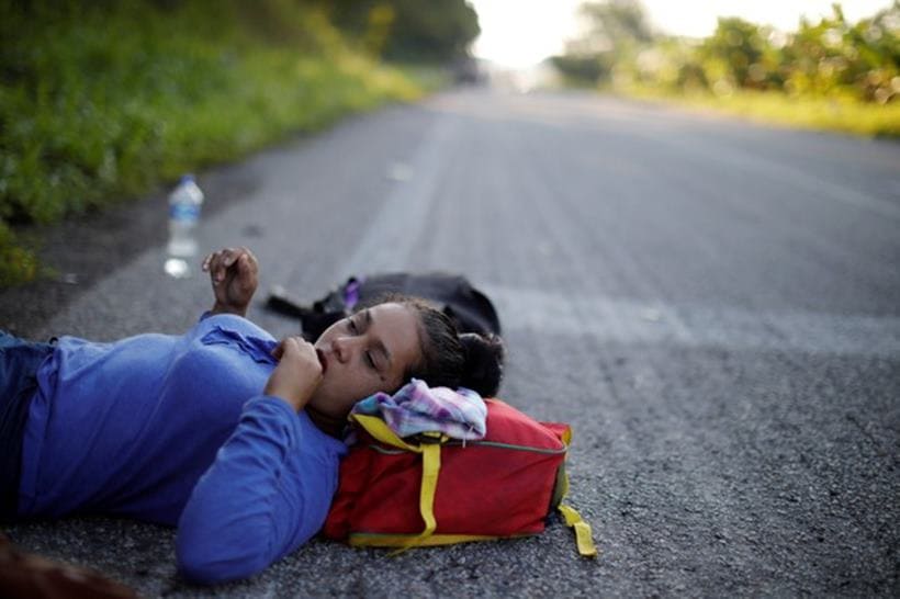 A day in the life of the migrant caravan in Mexico