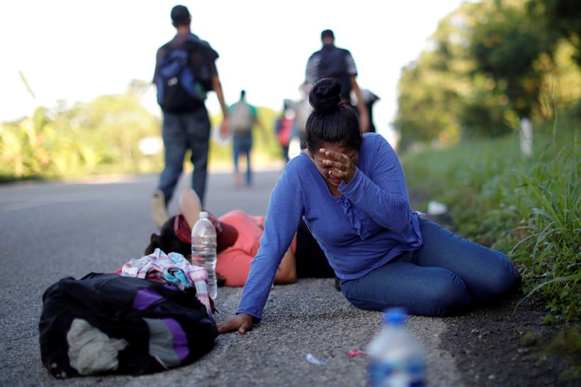 A day in the life of the migrant caravan in Mexico