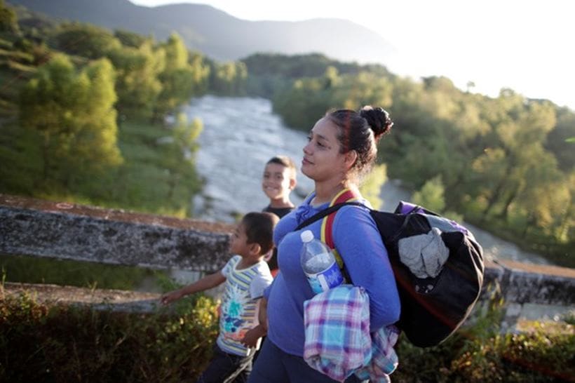 A day in the life of the migrant caravan in Mexico