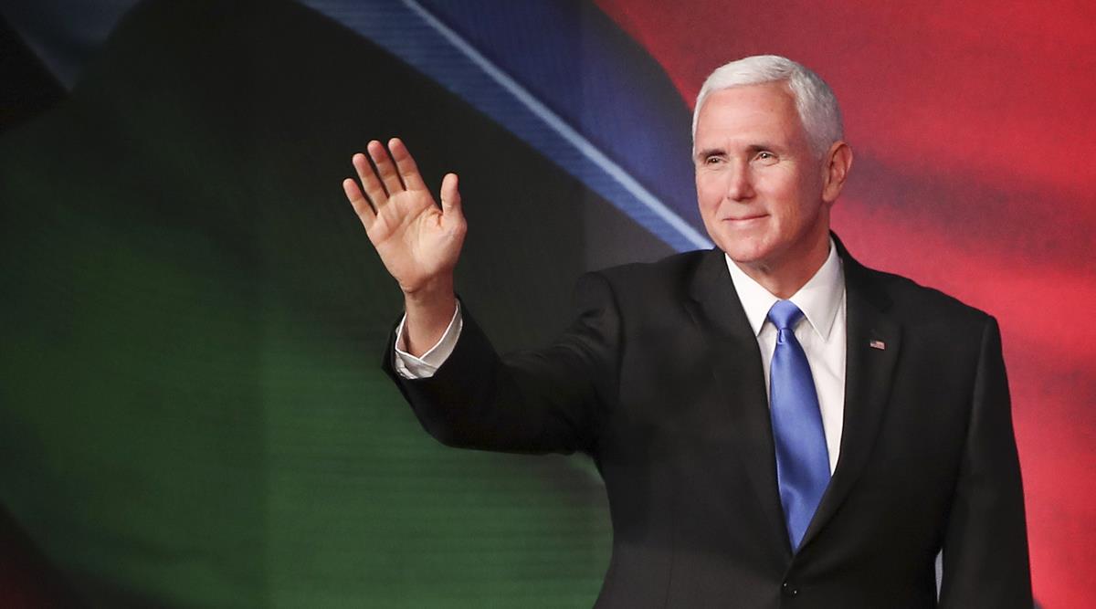US Vice President Mike Pence. (Fazry Ismail/Pool Photo via AP)