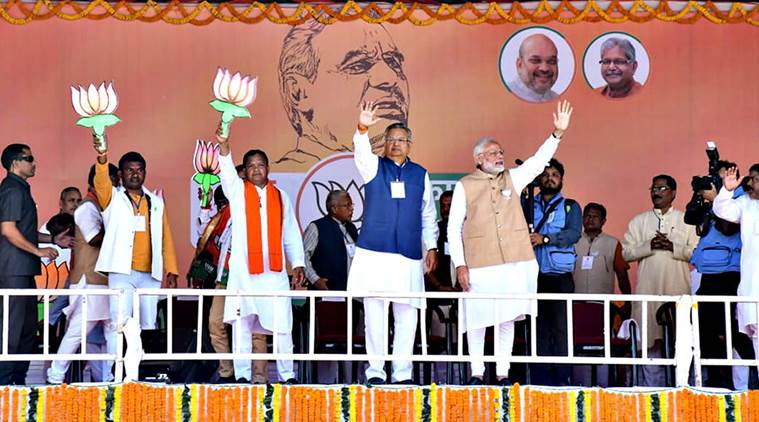 PM Modi on poll trail in Chhattisgarh: Congress shields urban Maoists ...