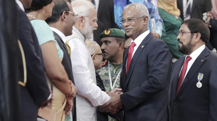 Narendra Modi, Ibrahim Mohamed Solih, PM Modi, Maldives president, Maldivian Democratic Party, joint statement, indian express