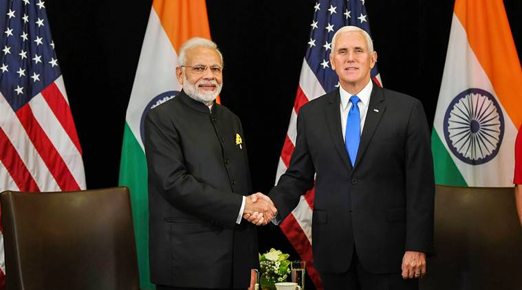 PM Modi raises Pakistan terror, India-US defence ties at talks with US V-P Pence