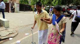 Students after appearing in NEET Exam Disabled students, Disabled kids, disabled students in Delhi, Delhi schools for disabled students, Delhi Commission for Protection of Child Rights, DCPCR, Delhi news, City news, Indian Express