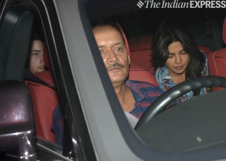 priyanka chopra and nick jonas in mumbai