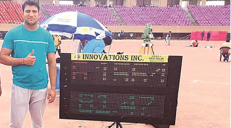 34th Junior National Athletics Championship: Nitesh Poonia goes hammer tongs, rewrites record