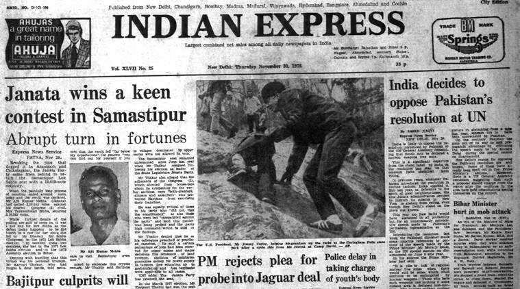 indian express, indian express archives, 40 years ago, world news, india news