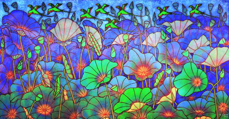 Delhi, The Changing Mood of the Lotus Pond and Insignificant Incarnations, Lakshmi, South Asia, Urvashi Pururavas and the Lotus Pond, Krishen Khanna, Ram Kumar, Tyeb Mehta, European art, Malayalam, G Aravindan, Adoor Gopalakrishnan, EMS Namboodiripad, Kerala, indian express, indian express news