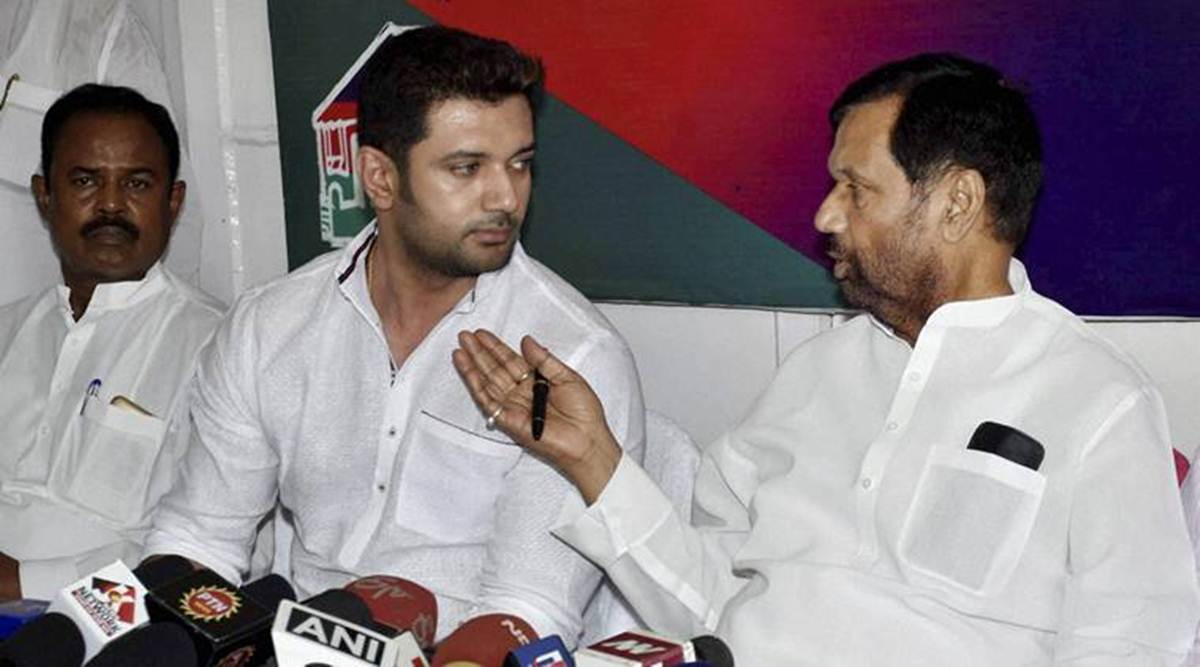 ram vilas paswan, Shiraz paswan, ljp, jdu, bihar elections, Bihar Assembly elections, indian express