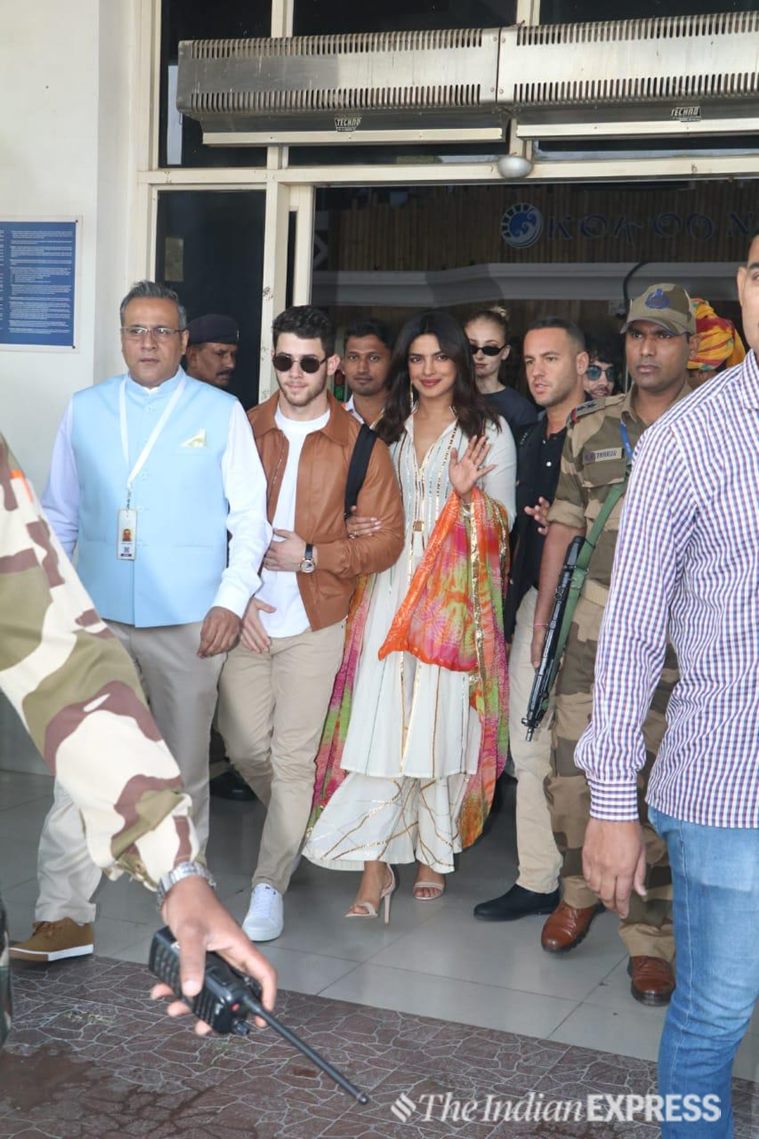 Nick Jonas and Priyanka Chopra arrive in Jodhpur for destination