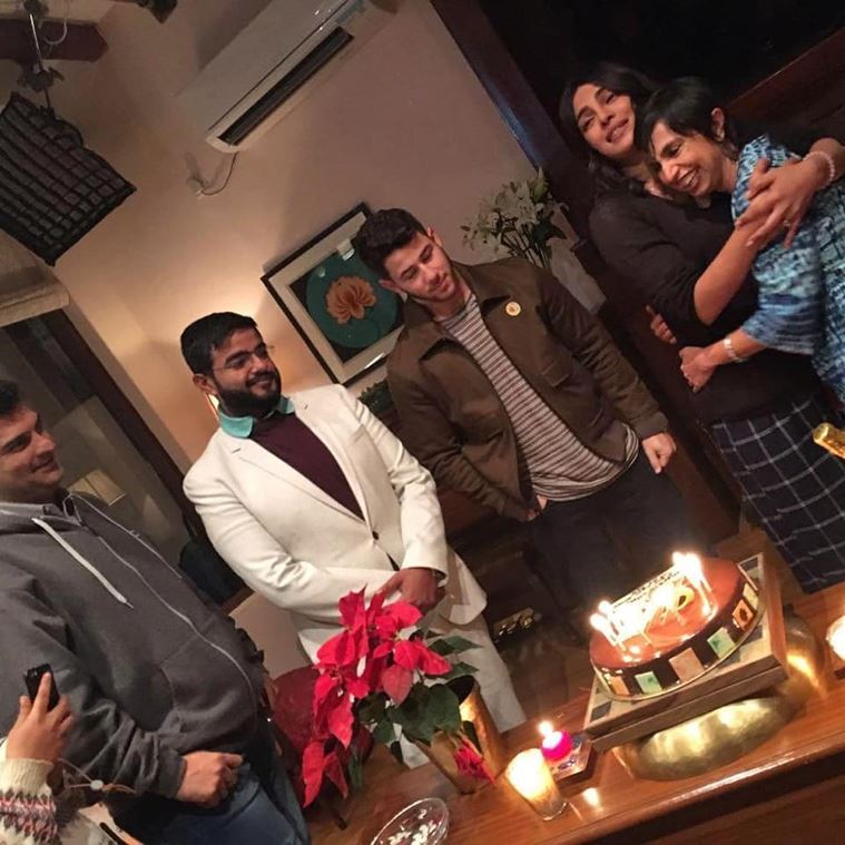 priyanka chopra nick jonas in Delhi