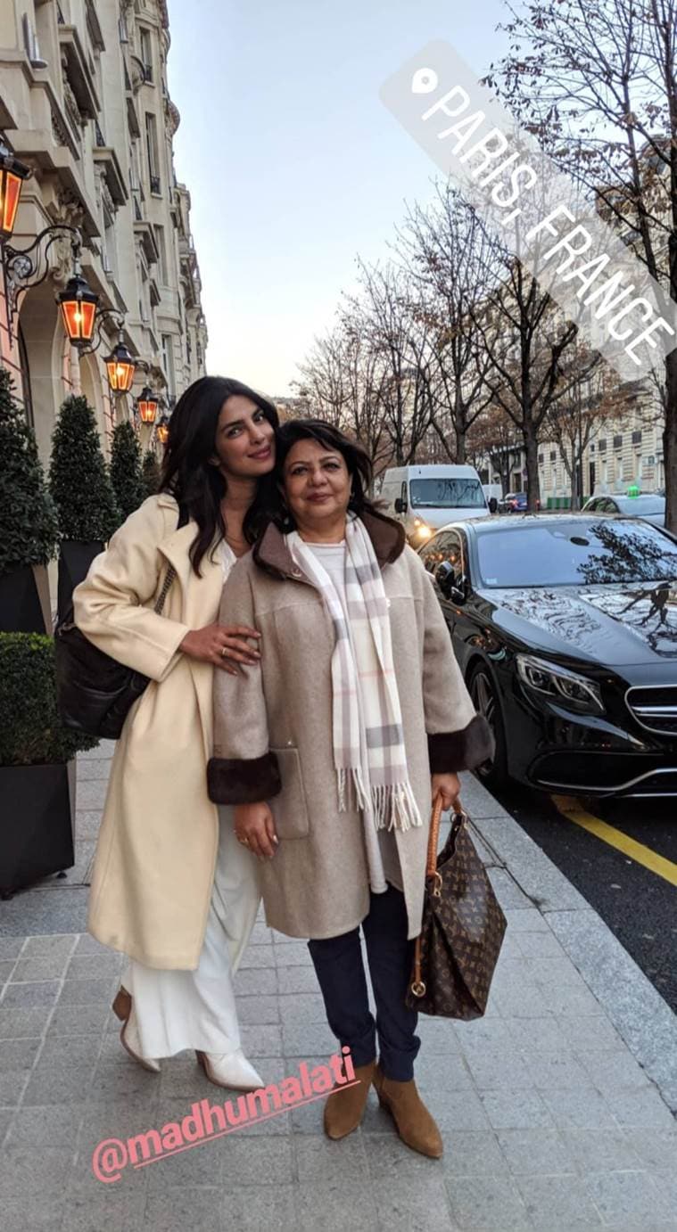 priyanka chopra, mother madhu paris