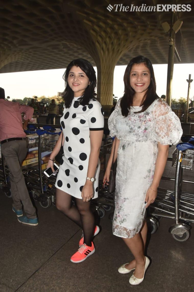 chopra sisters leave for priyanka's jodhpur wedding