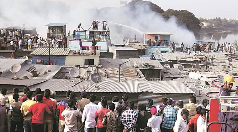 Pune: Fire at Patil Estate slums, around hundred hutments gutted