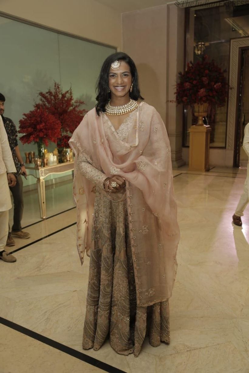 PV sindhu at deepveer reception