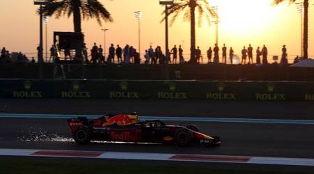Red Bull driver Daniel Ricciardo at the Yas Marina Circuit in Abu Dhabi
