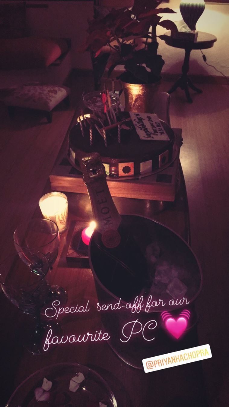 priyanka chopra nick jonas party
