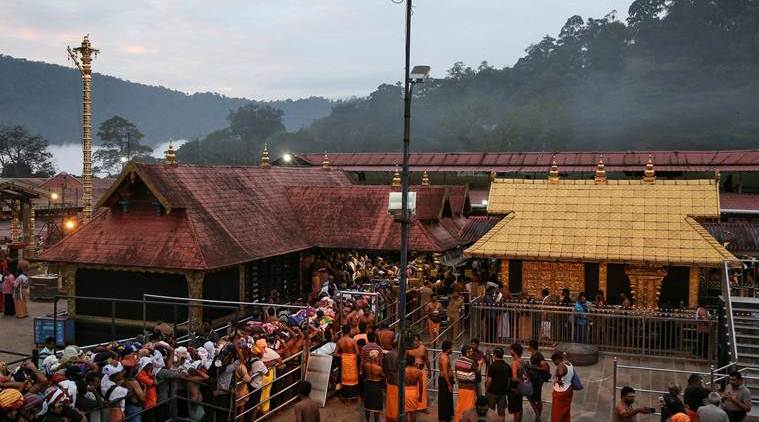 Sabarimala Temple in Kerala.