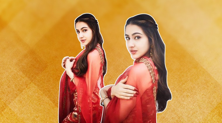 sara ali khan, sara ali khan kedarnath promotions, sara ali khan style file, sara ali khan pics, sara ali khan photo, sara ali khan pictures, sara ali khan fashion, sara ali khan raw mango red suit, indian express, indian express news
