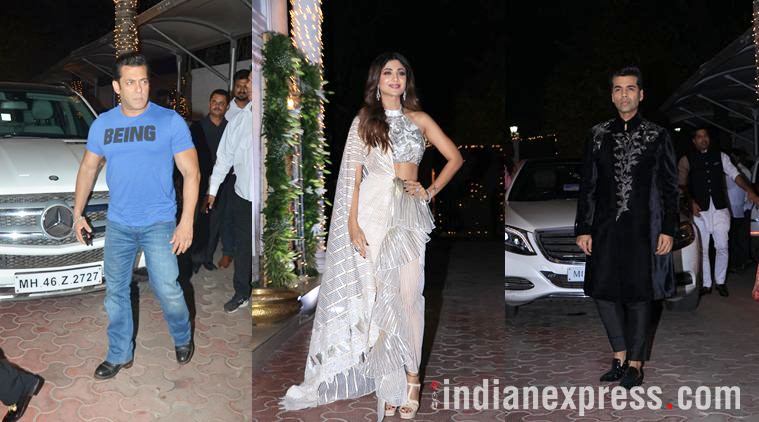 salman khan at shilpa shetty diwali party