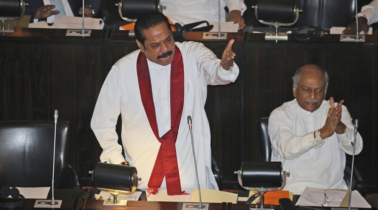 Sri Lankan lawmakers fight in Parliament over PM dispute
