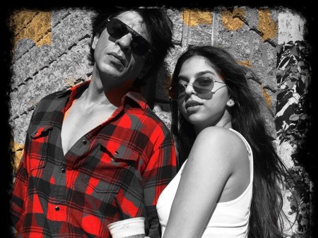 Shah Rukh Khan with daughter Suhana (Source: iamsrk/Instagram)