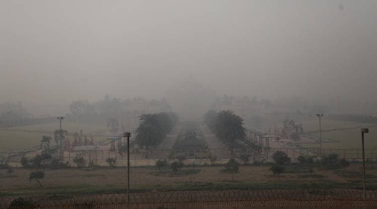 Akshardam Temple yesterday (Express Photo by Abhinav Saha)