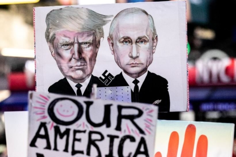 Donald Trump, Robert mueller, Jeff sessions, Matthew whitaker, russia probe, us protest, russian influence, 2016 us presidential election, presidential election campaign, protest across us, global news, world news, indian express