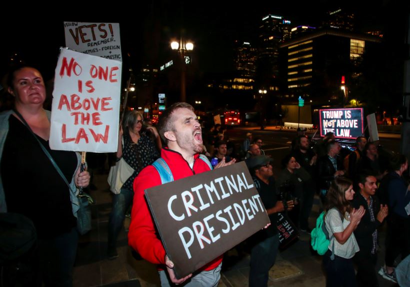 Donald Trump, Robert mueller, Jeff sessions, Matthew whitaker, russia probe, us protest, russian influence, 2016 us presidential election, presidential election campaign, protest across us, global news, world news, indian express