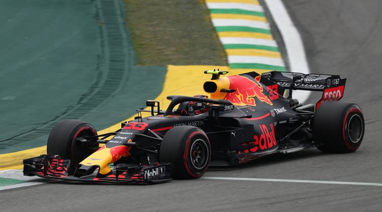 Red Bull's Max Verstappen during qualification at the Brazilian Grand Prix