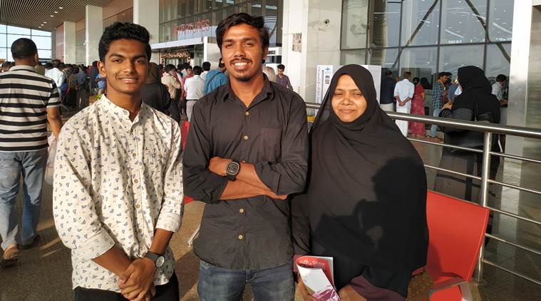 Fathima Sharif, 48, was also there at the terminal with her kids to bid goodbye to her husband, Mohammad Sharif, one of the lucky passengers on the inaugural flight.