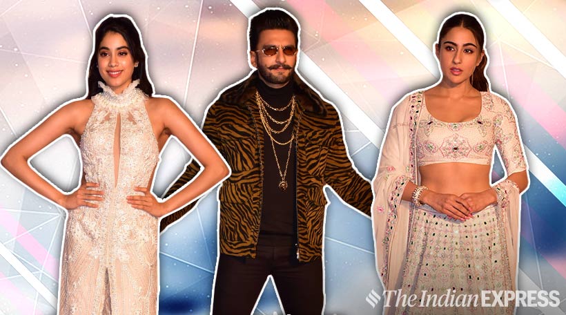 ranveer singh with sara ali khan and janhvi kapoor