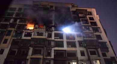 mumbai fire, mumbai residential building fire, fire in mumbai suburbs, mumbai fire three dead, mumbai building fire, india news, mumbai news, latest news, indian express