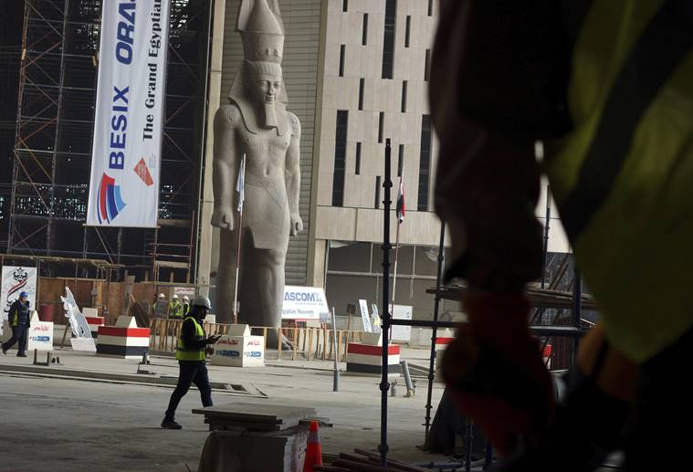 Grand Egyptian Museum, Egyptian Museum, Egyptian Museum Giza, Grand egyptian museum, Cairo grand museum, grand museum cair, Giza Cairo inauguration 2020, indian express, world news, latest news