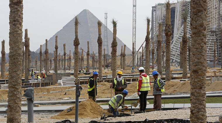 Grand Egyptian Museum, Egyptian Museum, Egyptian Museum Giza, Grand egyptian museum, Cairo grand museum, grand museum cair, Giza Cairo inauguration 2020, indian express, world news, latest news