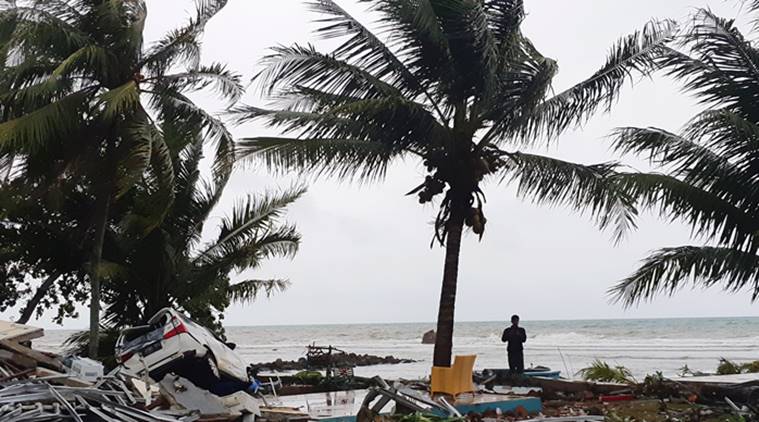 Indonesia tsunami Videos pictures show trail of destruction on