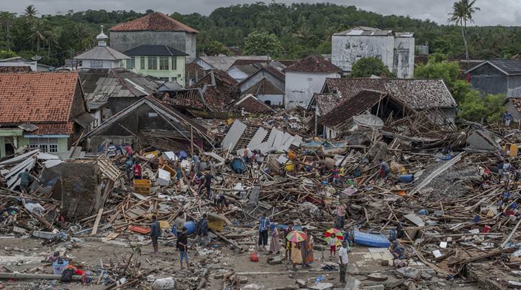 Indonesian volcano a quarter of previous size following deadly eruption